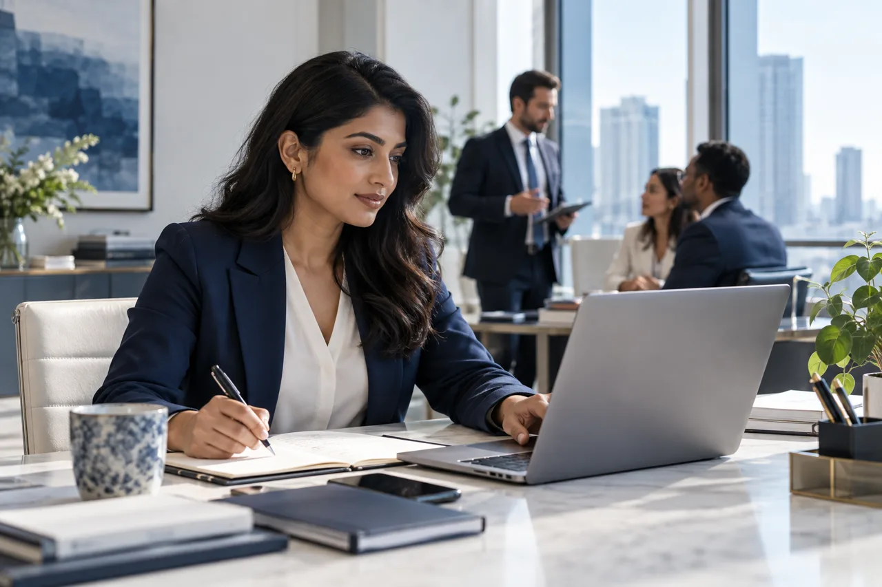 A professional ready to discuss your business needs